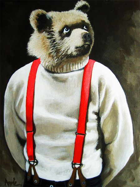 Bear With Me - animal portrait anthropomorphic realism fantasy