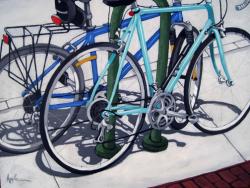 BIKE DAY - Bicycle art painting commission