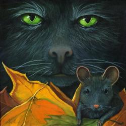Black Cat & Mouse - friends