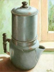 antique metal coffee pot #2