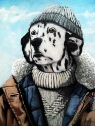 SeaDog - Dalmatian dog portrait oil painting