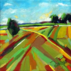 Ohio Summer Fields - Landscape oil painting
