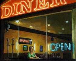 PRINT AVAILABLE - The City Diner - Figurative City