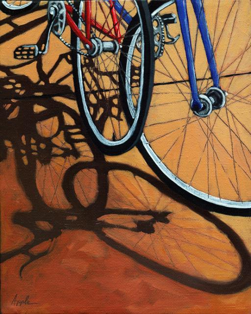 Waiting - bicycle art